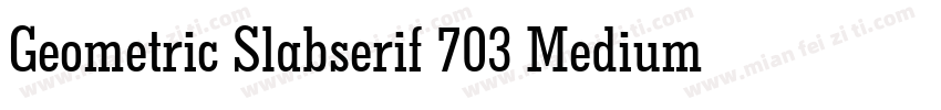 Geometric Slabserif 703 Medium字体转换
